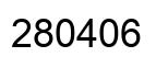 Número 280406 imagen negro