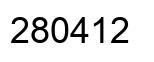 Number 280412 black image