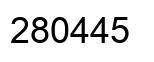 Número 280445 imagen negro
