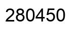 Number 280450 black image