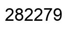 Número 282279 imagen negro