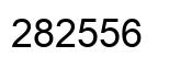 Número 282556 imagen negro