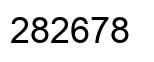 Number 282678 black image