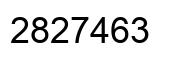 Número 2827463 imagen negro