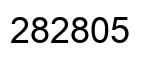 Number 282805 black image
