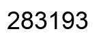 Number 283193 black image