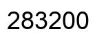 Number 283200 black image