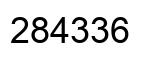 Number 284336 black image