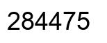 Number 284475 black image