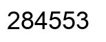 Number 284553 black image