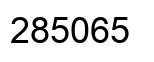 Number 285065 black image