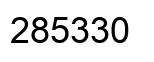 Number 285330 black image