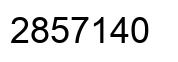 Number 2857140 black image