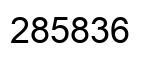 Number 285836 black image