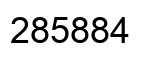 Number 285884 black image