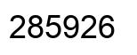 Número 285926 imagen negro