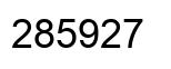 Number 285927 black image