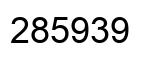 Number 285939 black image