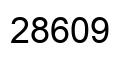 Number 28609 black image