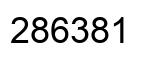 Number 286381 black image