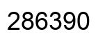 Number 286390 black image