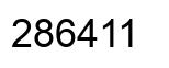 Number 286411 black image