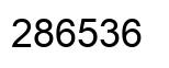 Number 286536 black image