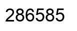 Number 286585 black image