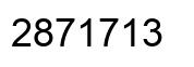 Number 2871713 black image