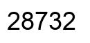Número 28732 imagen negro