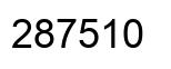 Number 287510 black image
