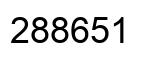 Number 288651 black image