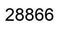 Number 28866 black image