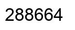Number 288664 black image