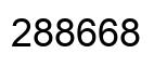 Number 288668 black image