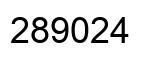 Número 289024 imagen negro