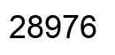 Number 28976 black image