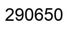 Number 290650 black image