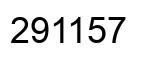 Number 291157 black image