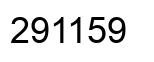Number 291159 black image