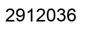 Number 2912036 black image