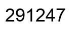 Number 291247 black image