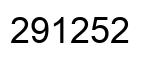 Number 291252 black image