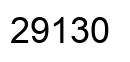 Number 29130 black image