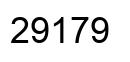 Number 29179 black image