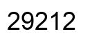 Number 29212 black image