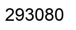 Number 293080 black image