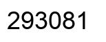 Number 293081 black image