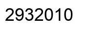 Number 2932010 black image