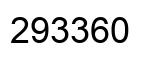 Number 293360 black image